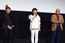 左から高山みなみ、一龍斎貞友、藤森雅也