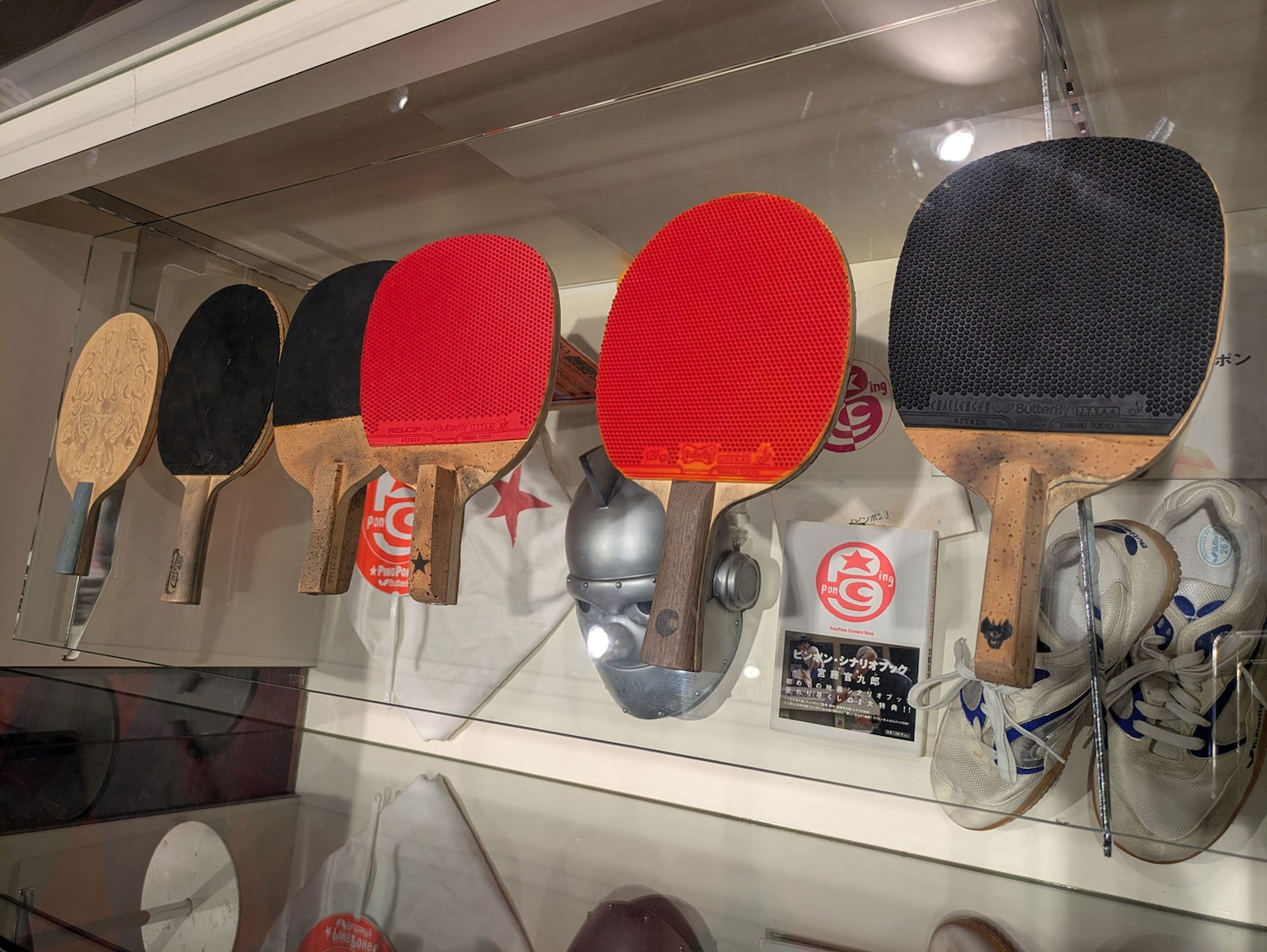 「ピンポン」小道具・資料展示イメージ