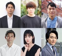 上段左から吉沢悠、伊能昌幸、山下徳久。下段左から水澤紳吾、志田こはく、かいばしら
