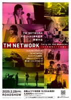 映画「TM NETWORK Carry on the Memories -3つの個性と一つの想い-」チラシ裏ビジュアル