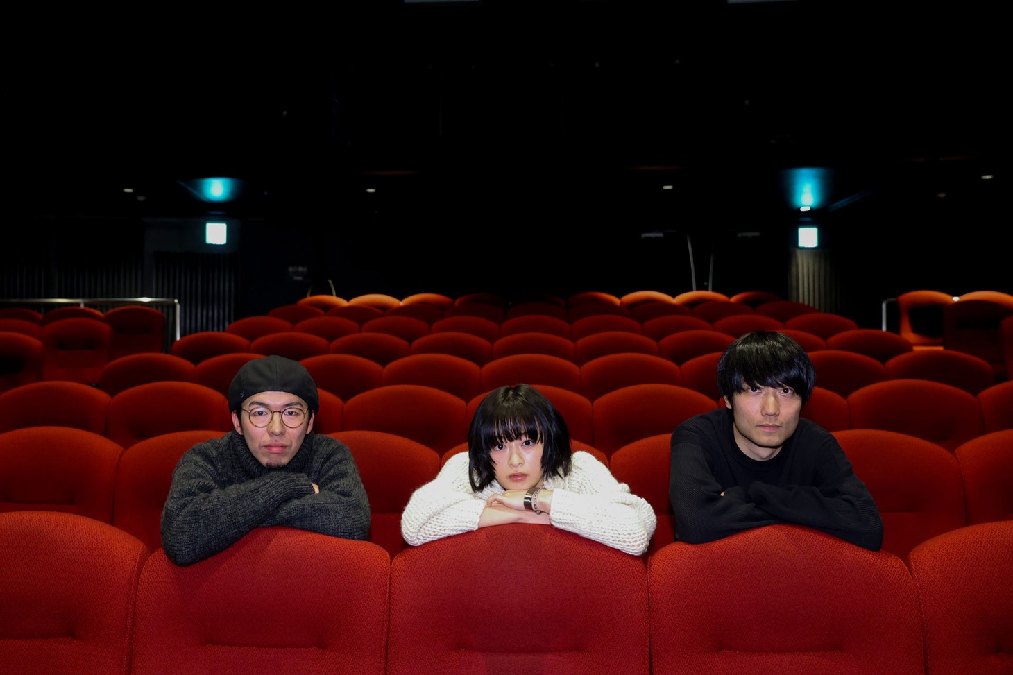 左から今村圭佑、森七菜、奥山由之