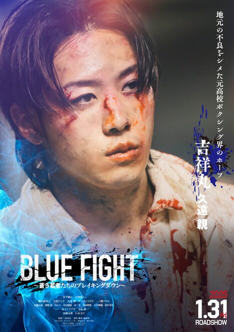 「BLUE FIGHT ～蒼き若者たちのブレイキングダウン～」キャラクタービジュアル（吉祥丸ver.）