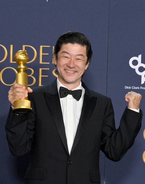 第82回ゴールデングローブ賞テレビドラマ部門で助演男優賞に輝いた浅野忠信（写真提供：JIM RUYMEN / UPI / Newscom / ゼータ イメージ）