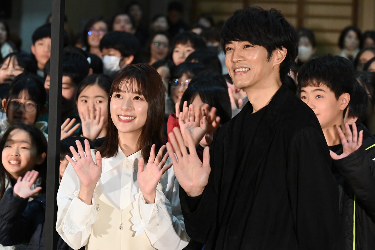 「雪の花」松坂桃李・芳根京子が小学生とQ&A、扮装姿のまま街を歩いた裏話披露