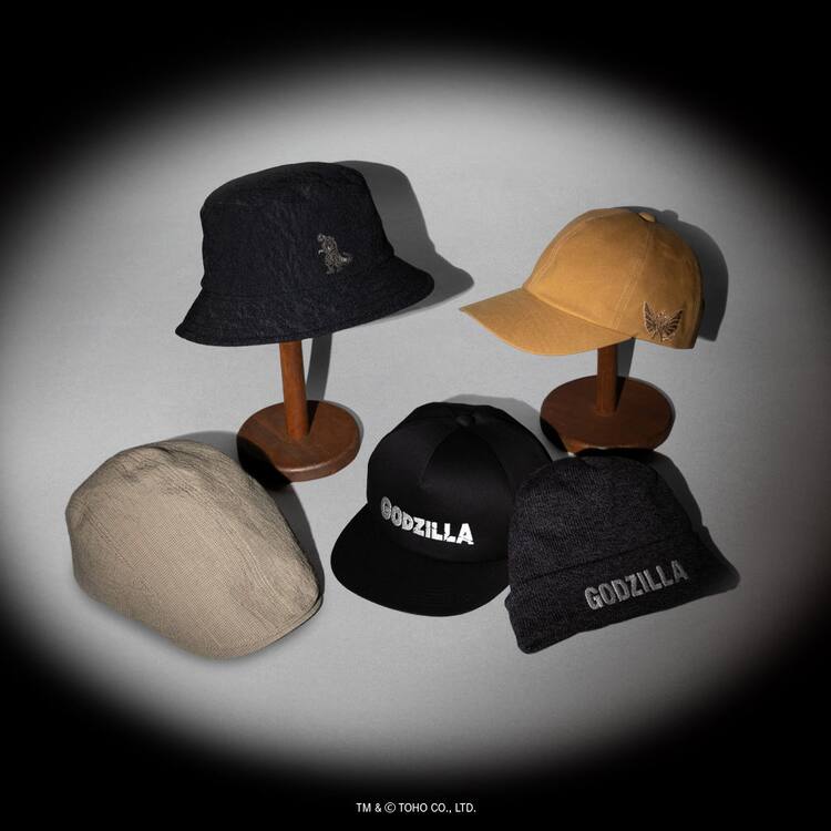 ゴジラとキングギドラの刺繍入り、CA4LAからコラボアイテム発売 - 映画 