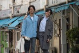 「知らないカノジョ」より、リク役の中島健人(右)と梶原役の桐谷健太(左)