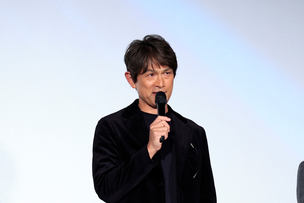 映画「大きな玉ねぎの下で」完成披露舞台挨拶より、江口洋介