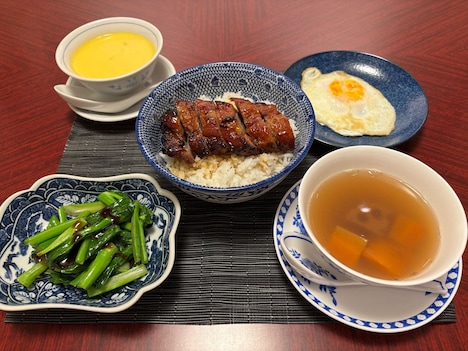 喜記 銀座店コラボメニューの「叉焼飯セット」
