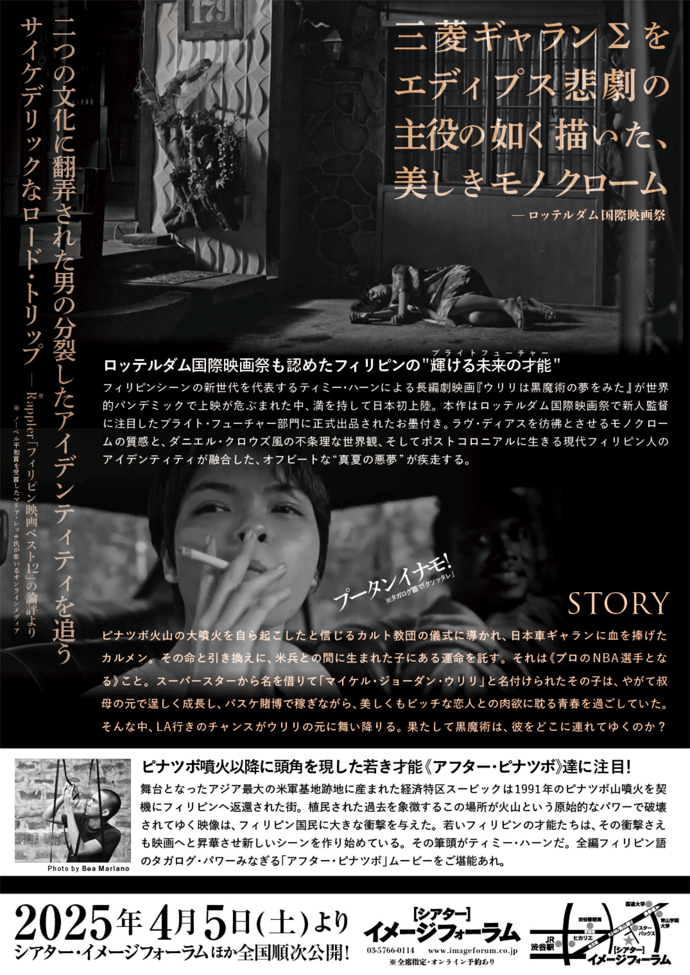 「ウリリは黒魔術の夢をみた」チラシ裏ビジュアル