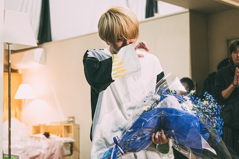 「【推しの子】-The Final Act-」撮影現場より、アクア役の櫻井海音