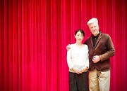 左から裕木奈江、デヴィッド・リンチ