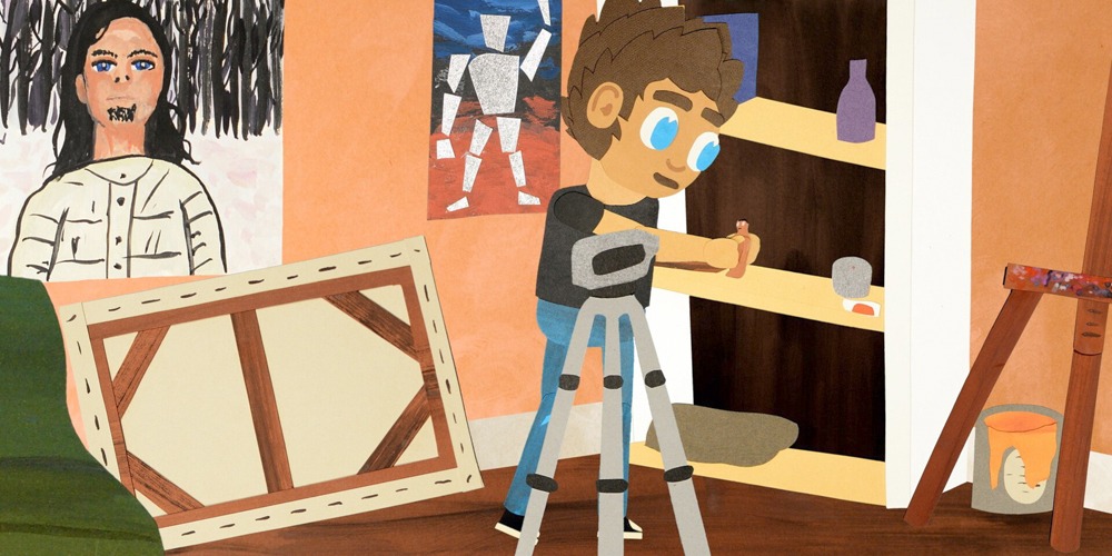 「ペーパーカット：インディー作家の僕の人生」場面カット