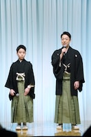 左から尾上丑之助、尾上菊之助