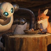 「野生の島のロズ」クールだが子供っぽいキツネ、真面目なロボットとコミカルな掛け合い