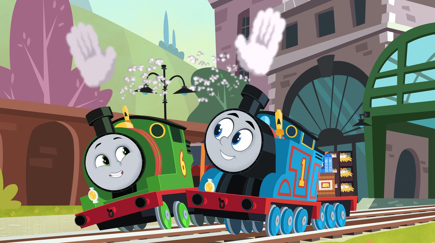 「映画 きかんしゃトーマス ぼくのたいせつなともだち」場面カット
