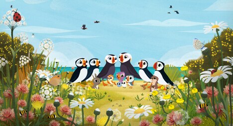 「パフィンの小さな島」場面カット