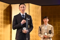 アクターズセミナー賞を受賞した橘優輝（左）