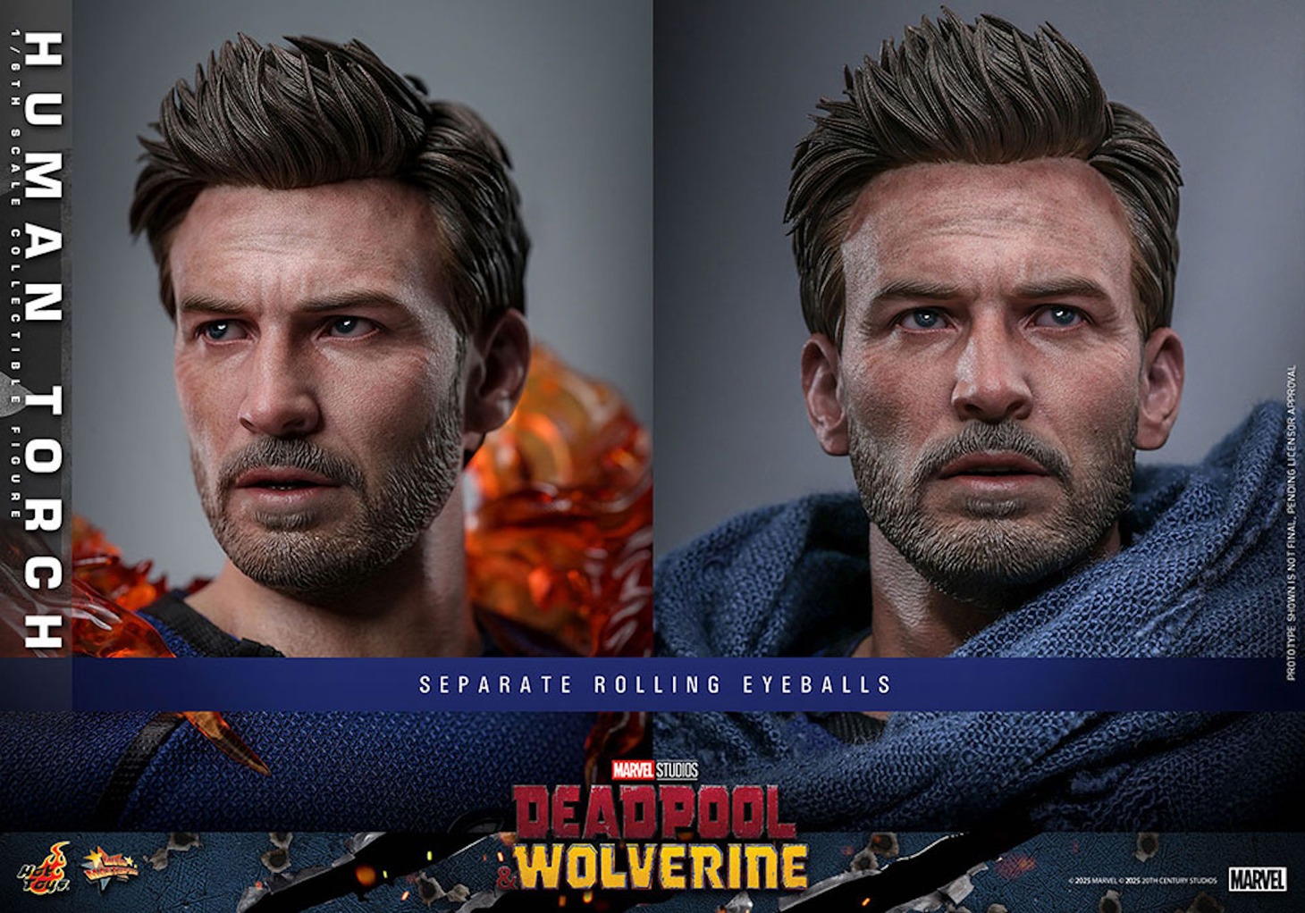【ムービー・マスターピース】「デッドプール＆ウルヴァリン」1/6スケールフィギュア ヒューマン・トーチ
