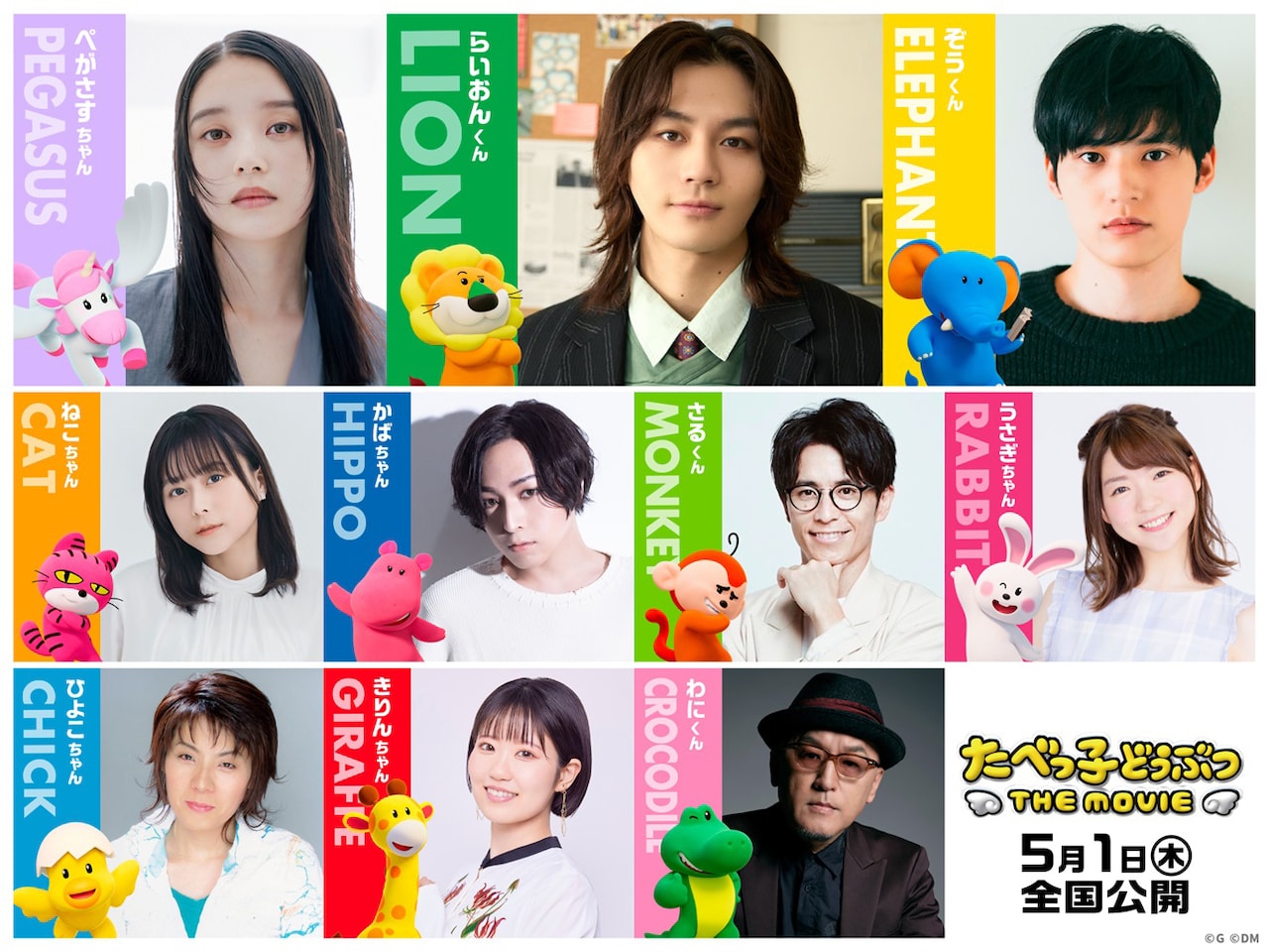 松田元太が映画「たべっ子どうぶつ」でらいおんくんに！水上恒司、高石