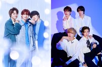 ドラマ「熱愛プリンス」ティザービジュアル。左から杢代和人・大倉空人・小泉光咲演じるTerzettoのメンバー、松井奏・ 大東立樹・芳賀柊斗・増子敦貴演じるPRISMのメンバー