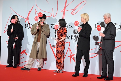 「ゆきてかへらぬ」公開記念舞台挨拶の様子