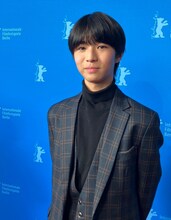 第75回ベルリン国際映画祭にて「海辺へ行く道」ワールドプレミアに出席した原田琥之佑