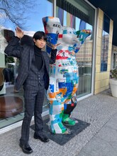 第75回ベルリン国際映画祭にて「海辺へ行く道」ワールドプレミアに出席した原田琥之佑