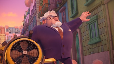 「たべっ子どうぶつ THE MOVIE」より、大塚明夫が声を当てるマッカロン教授