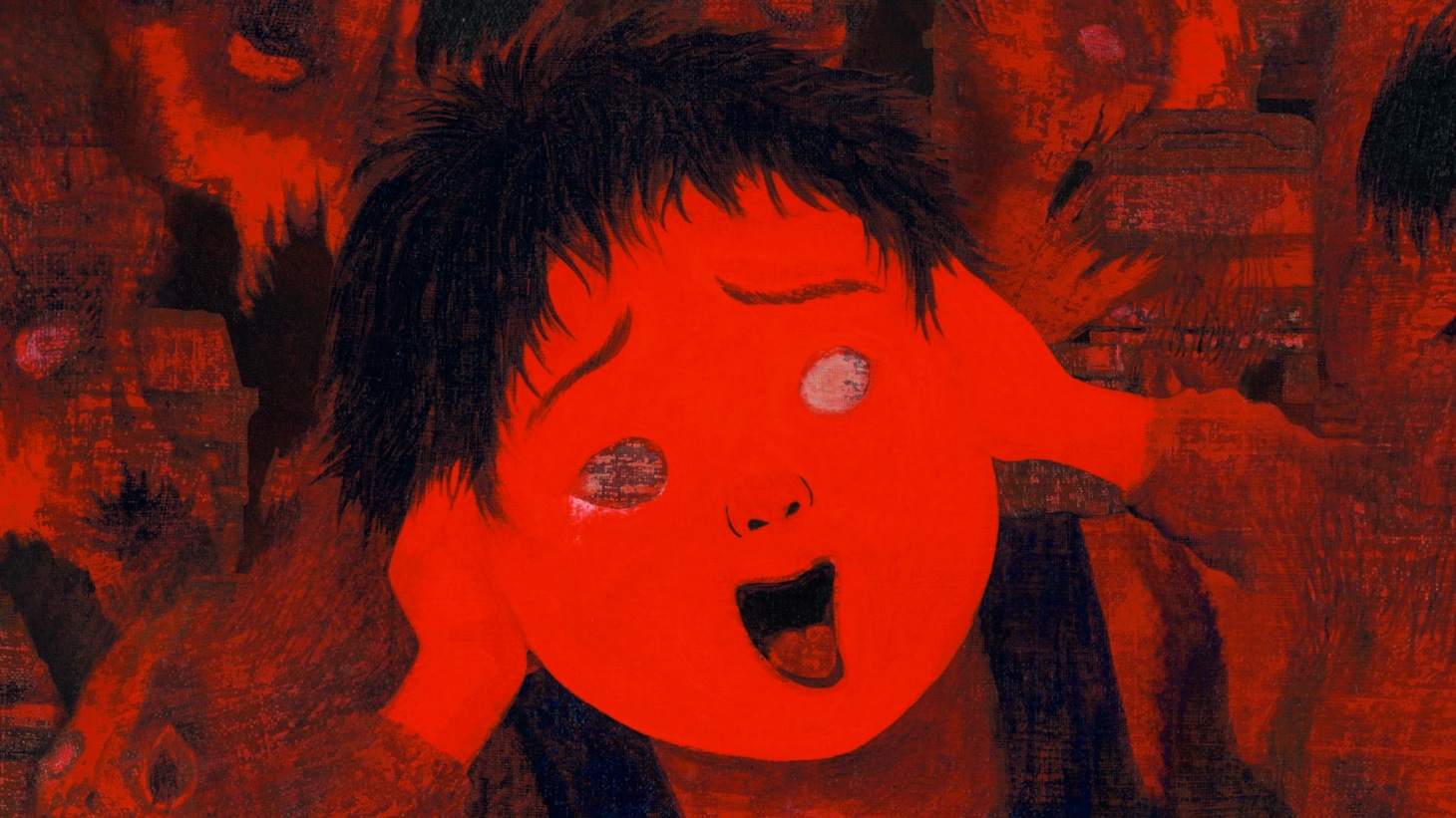 「怖い絵本 season8」の「ちょうつがい きいきい」