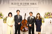 左から渡邊万由美、李相日、宇野康秀、渡辺ミキ