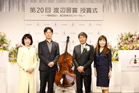 左から渡邊万由美、李相日、宇野康秀、渡辺ミキ