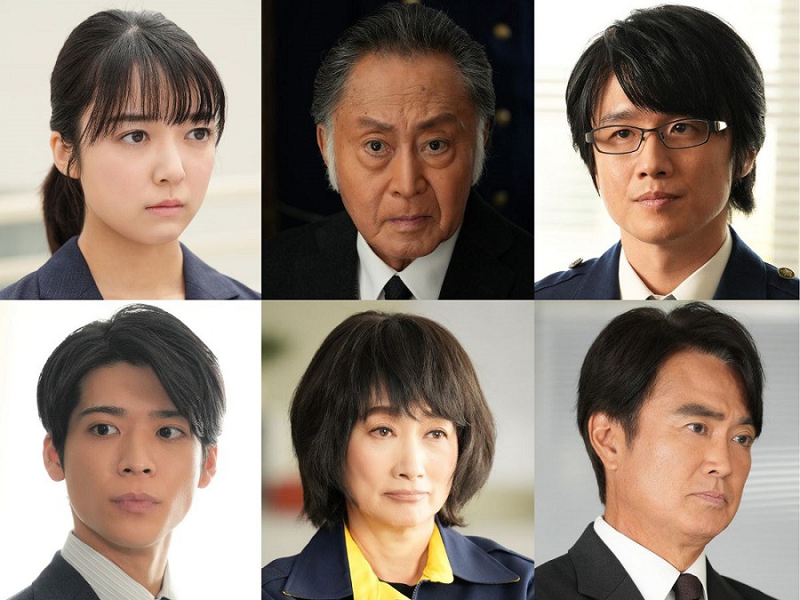 上段左から上白石萌音、北大路欣也、風間俊介。下段左から松島聡、余貴美子、石黒賢