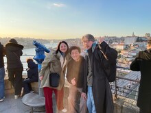 第45回ポルト国際映画祭での写真。左から輝有子、木村知貴、鎌田義孝