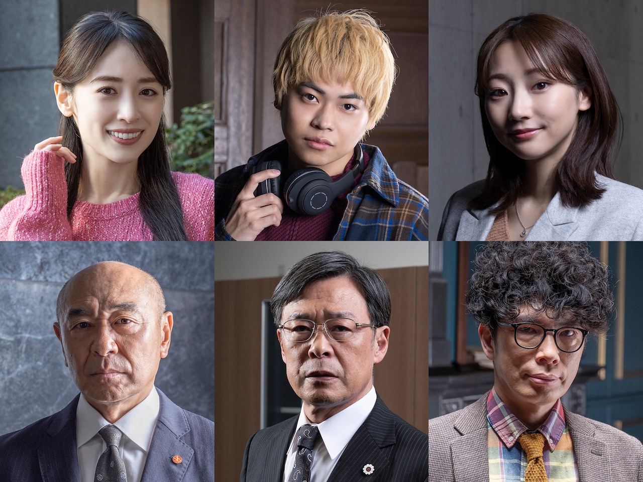 上段左から泉里香、菅生新樹、武田玲奈、下段左から高橋克実、光石研、片桐仁