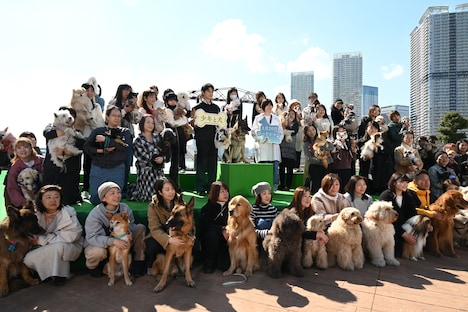 57匹の犬が集結した「少年と犬」公開直前イベントの様子