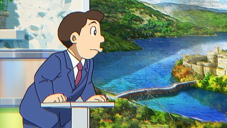 「映画ドラえもん のび太の絵世界物語」より、天月-あまつき-が声を当てるワイドショー番組の司会者