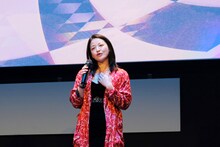 「蘭島行」第45回ポルト国際映画祭での上映に登壇した輝有子