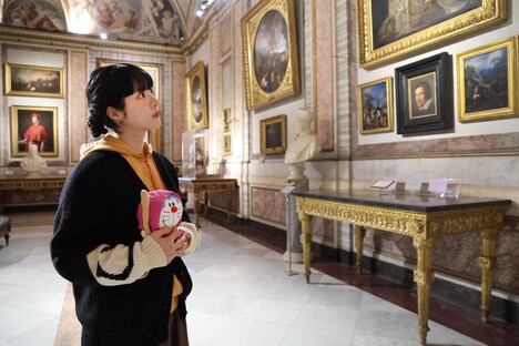 あいみょんの旅 in ローマの様子（ボルゲーゼ美術館）