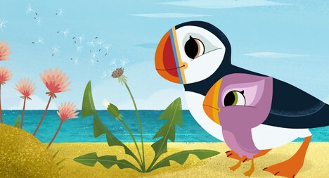 「パフィンの小さな島」新場面カット