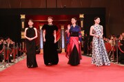 優秀助演女優賞の受賞者たち。左から芦田愛菜、清原果耶、土屋太鳳、山田杏奈 ©︎日本アカデミー賞協会