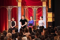 優秀助演女優賞の受賞者たち。左から芦田愛菜、清原果耶、土屋太鳳、山田杏奈 ©︎日本アカデミー賞協会