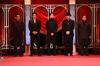 優秀助演男優賞の受賞者たち。左から内野聖陽、大沢たかお、岡田将生、佐藤二朗、山田孝之 ©︎日本アカデミー賞協会