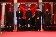 優秀助演男優賞の受賞者たち。左から内野聖陽、大沢たかお、岡田将生、佐藤二朗、山田孝之 ©︎日本アカデミー賞協会