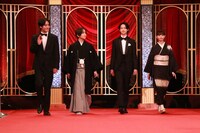 新人俳優賞の受賞者たち。左から赤楚衛二、板垣李光人、越山敬達、齋藤飛鳥 ©︎日本アカデミー賞協会