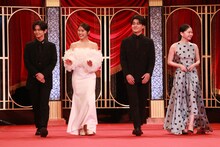 新人俳優賞の受賞者たち。左から齋藤潤、渋谷凪咲、森本慎太郎、山田杏奈 ©︎日本アカデミー賞協会