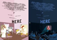 「HERE 時を越えて」大島依提亜によるオルタナティブポスター