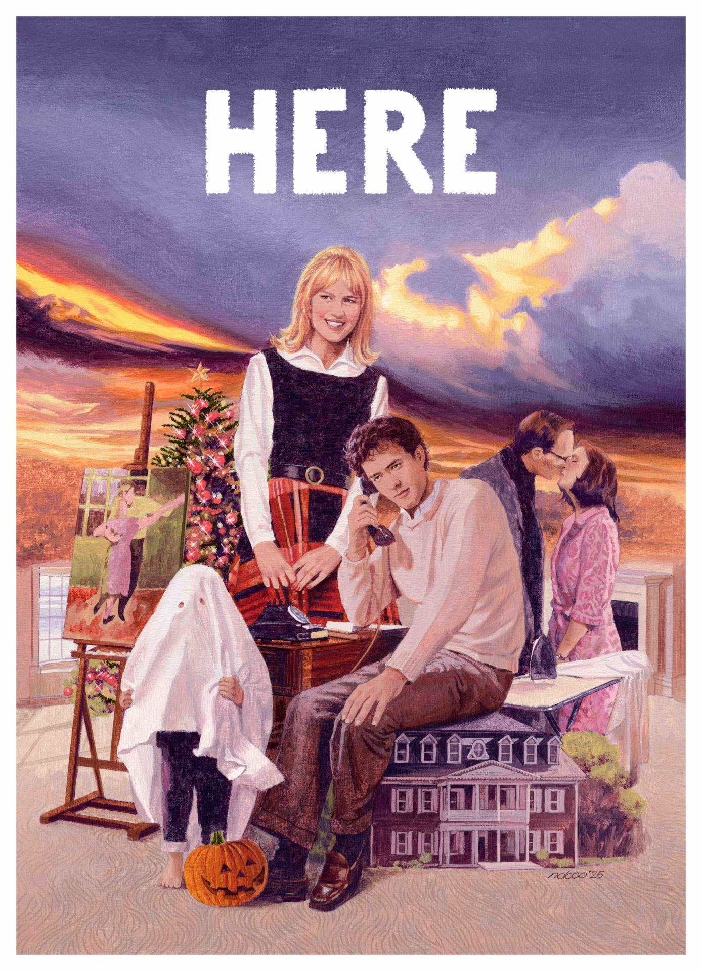 HERE」大島依提亜による新ポスター解禁、山崎貴・岡田惠和・鈴木保奈美