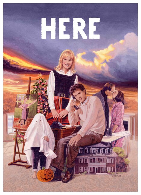 「HERE 時を越えて」うえむらのぶこによるイラスト