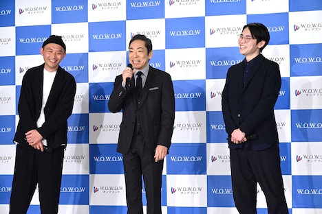 左から関友太郎、香川照之、平瀬謙太朗