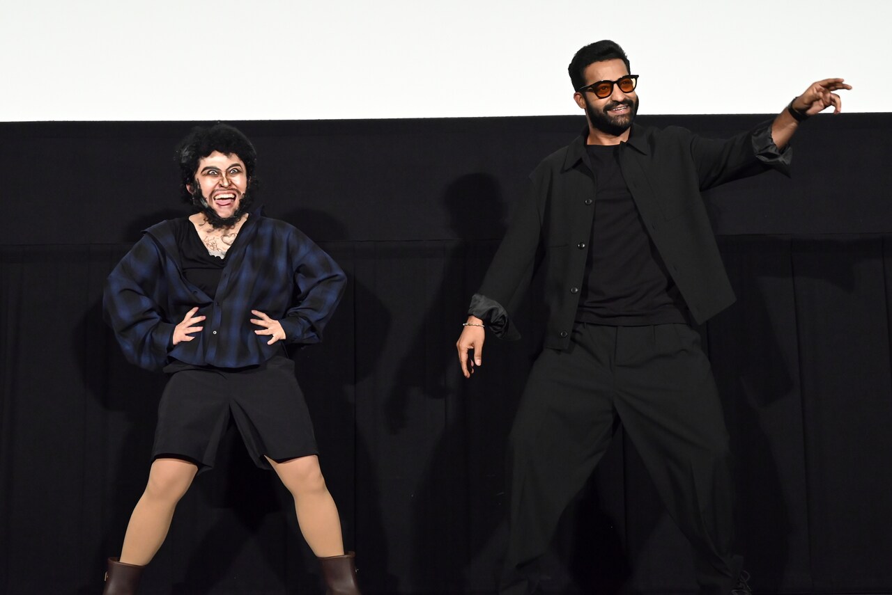 「デーヴァラ」NTR Jr.がキンタロー。と踊る！「RRR」以来の来日で「日本はホーム」